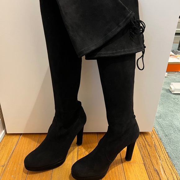 Stuart Weitzman Platform Highland Over The Knee Boot Sz 7.5 - Picture 15 of 15